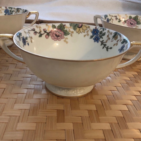 Cabana Style Ceramic Tea Set, Germany, 1920s, Set of 15 for  1920s vintage German tea set